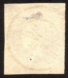 1861, Greece 1L, Used, small thin, Sc 1