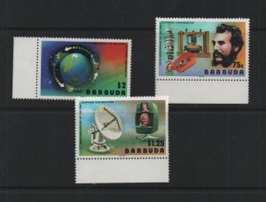 Thematic stamps BARBUDA 1977 TELEPHONE 294/6 mint