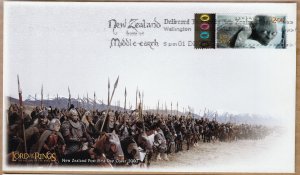 NZ 2003 LOTR The Return of The King With Home Of Middle Earth Date Stamp
