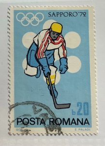 Romania 1971 Scott 2295 used - 20b, Ice Hockey, Winter Olympic Games, Sapporo