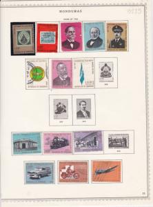 honduras issues of 1966 stamps sheet ref 17790