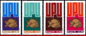 1627-31 1639-42 BRAZIL 1979 UPU, UNIVERSAL POSTAL UNION DAY AND CONGRESS, MNH