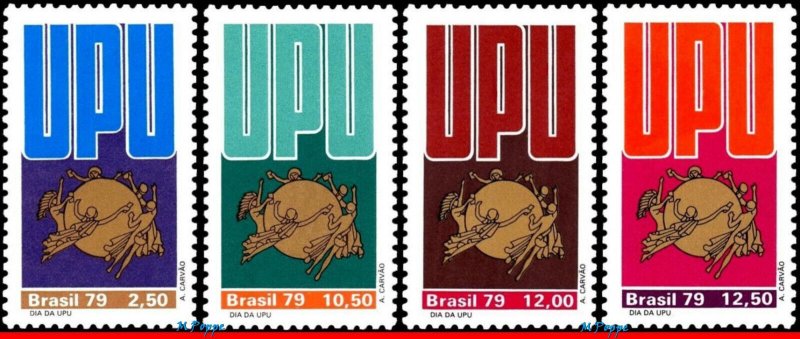 1627-31 1639-42 BRAZIL 1979 UPU, UNIVERSAL POSTAL UNION DAY AND CONGRESS, MNH