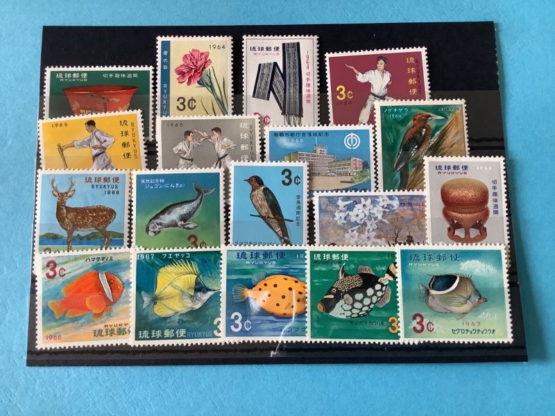 Ryukyu Islands 1960-1967 Mint Never Hinged  Stamps R46350 