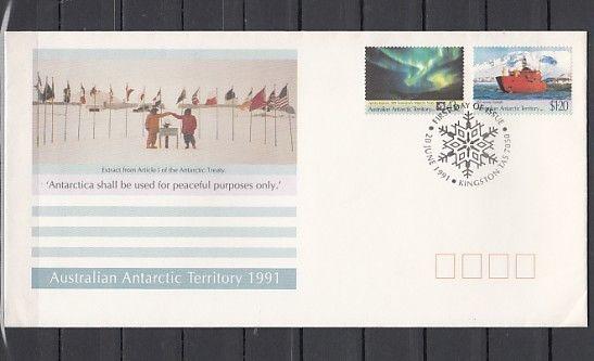 Australian Antarctic, Scott cat. L81-L82. Antarctic Treaty. First day cover.