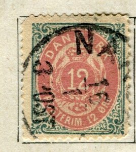 DENMARK; 1875 early 'Ore' issue fine used 12ore. value