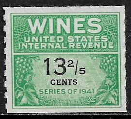 United States #RE185 MNH Wine Stamp