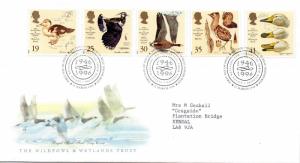 1996 Sg 1915/1919 Wildfowl and Wetlands Trust First Day Cover   