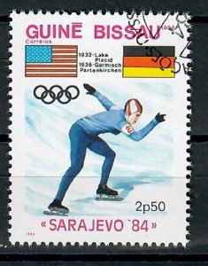 Guinea-Bissau 530 Olympic Ice Skating used single