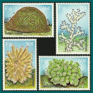 Fiji 1989 Corals, MNH #607-610,SG794-SG797