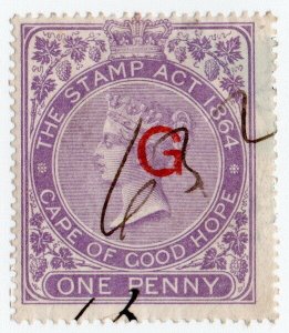 (I.B) Griqualand West Revenue : Duty Stamp 1d