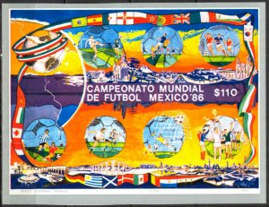 Mexico 1986 Football Soccer World Cup Mexico S/S MNH