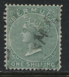 Bermuda QV 1894 1/ green perf 14 by 12 1/2 used (JD)