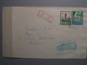 CHINA AIRMAIL COVER :  1979 FROM PEKING TO SWEDEN  -HARD TO FIND  - VERY RARE -