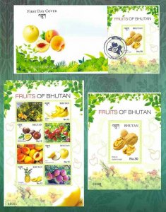 Bhutan stamps 2017.- FRUIT OF BHUTAN