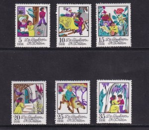 German Democratic Republic   DDR   #1417-1422 MNH 1972 Anderson's snow q...