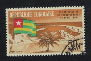 Togo 3rd Anniversary of Independence Flag 50f 1963 Canc SC#451 SG#333