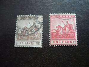 Stamps - Barbados - Scott# 91,94 - Used Part Set of 2 Stamps