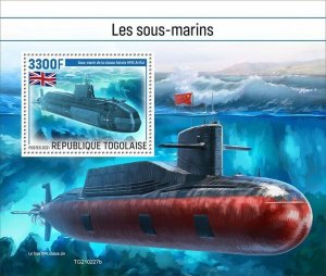 Togo 2021 MNH Ships Stamps Submarines Astute Class HMS Artful Submarine 1v S/S