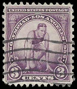 # 718 Used Violet 10th Olympic Games