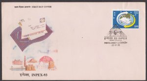 INDIA - 1993 INPEX '93 NATIONAL STAMP EXHIBITION - FDC