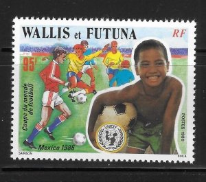 Wallis and Futuna islands 1986 World Cup Soccer Mexico UNICEF Sc 339 MNH A1718