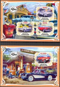 Gabon 2019 Classic Cars (2) Sheet + S/S Used / CTO