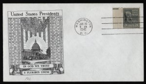 #828 24c Benjamin Harrison-Electric Eye, Gilbert-Add FDC **ANY 5=FREE SHIPPING**