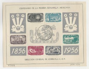 Mexico, Postage Stamp, #C234a Used, 1956 Sheet, JFZ