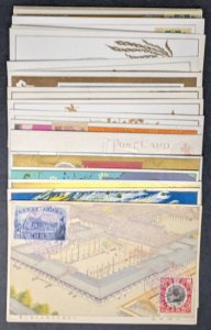 EDW1949SELL : JAPAN Scarce collection 16 diff Enthronement PPC from 1915 & 1928.