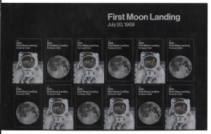 #5399-5400 MNH First Moon Landing Top Header Block of 12,