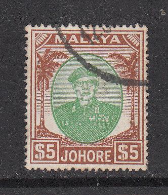 Malaya Johore 1949 Sc 150 $5 Used