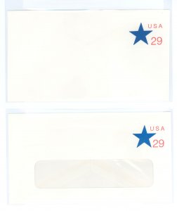 US U619 Two unused entire envelopes