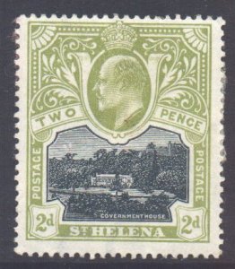 Saint Helena Scott 52 - SG57, 1903 Edward VII 2d MH*