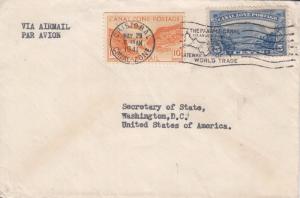 1941, Cristobal, Canal Zone to State Dept., Washington, DC See Remark (22786)