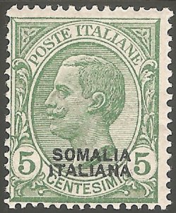 SOMALIA Sc# 84 MH VGF King Victor Emmanuel III