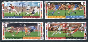 Guernsey 1996 European Football set SG696/702 Unmounted mint 