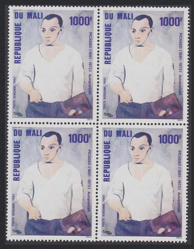 Mali Birth Centenary of Pablo Picasso 1v Block of 4 SG#826 SC#C412