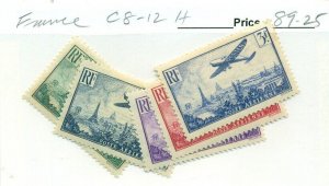 FRANCE #C8-12, Mint Hinged, Scott $89.25