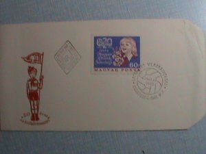 HUNGARY-FDC 1966 20TH ANNIVERSARY OF GIRL SCOUT-SCOTT NOT LISTED-:MNH-VF