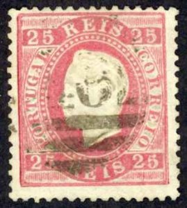 Portugal Sc# 41 Used (a) 1870-1884 25r King Luiz