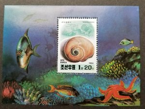 Korea Snail 1994 Seashell Shell Marine Fish Coral Reef Life (ms) MNH *see scan