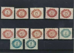 Liechenstein 19+20 MM Postage Due Stamps Ref: R7188