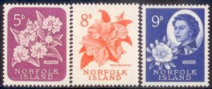 Norfolk Island 1960 SC# 32-4 MNH-OG E34