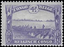 BELGIAN CONGO   #153 MH (6)