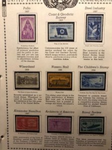 US 1955 to 1961 Commemoratives OGNH - See Description