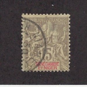 SENEGAMBIA & NIGER #6 USED, F-VF