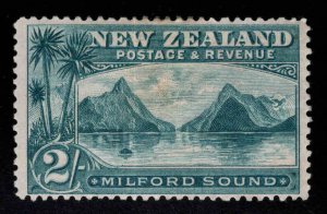 New Zealand Scott 82,SG 258 MH*  1898 Milford Sound stamp CV $300