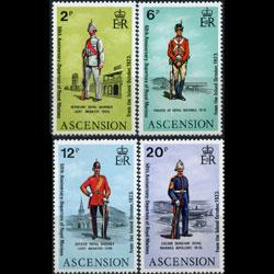 ASCENSION 1973 - Scott# 173-6 Mil.Uniform Set of 4 NH