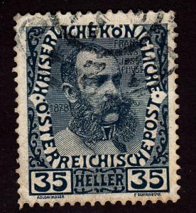 Austria 120 Franz Josef 35h - Chalky Paper 1908